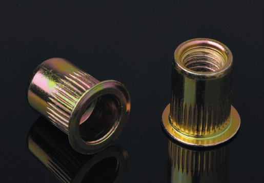 USA/ISO Steel Standard Flat Head räfflat kroppsnitmutter