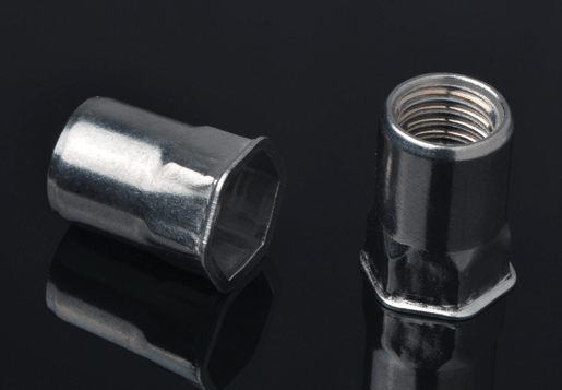 Rostfritt stål Minska hexhuvudet Inner-Hex Body Rivet Nut Open Type